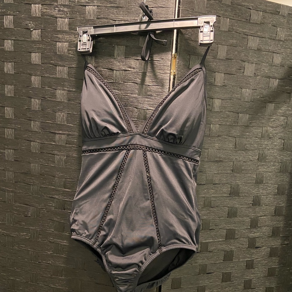Black Low Cut One Piece